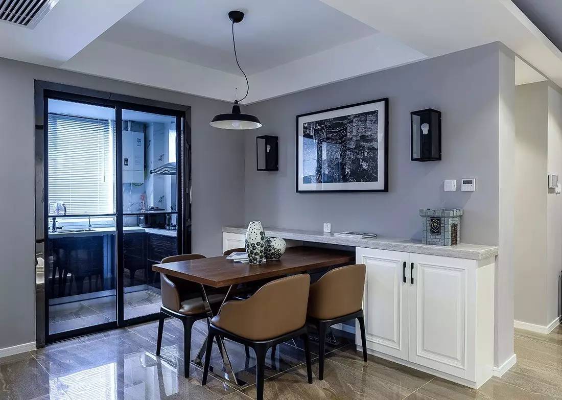 120㎡简约三房，矮墙沙发，半开放的书房真漂亮！-19