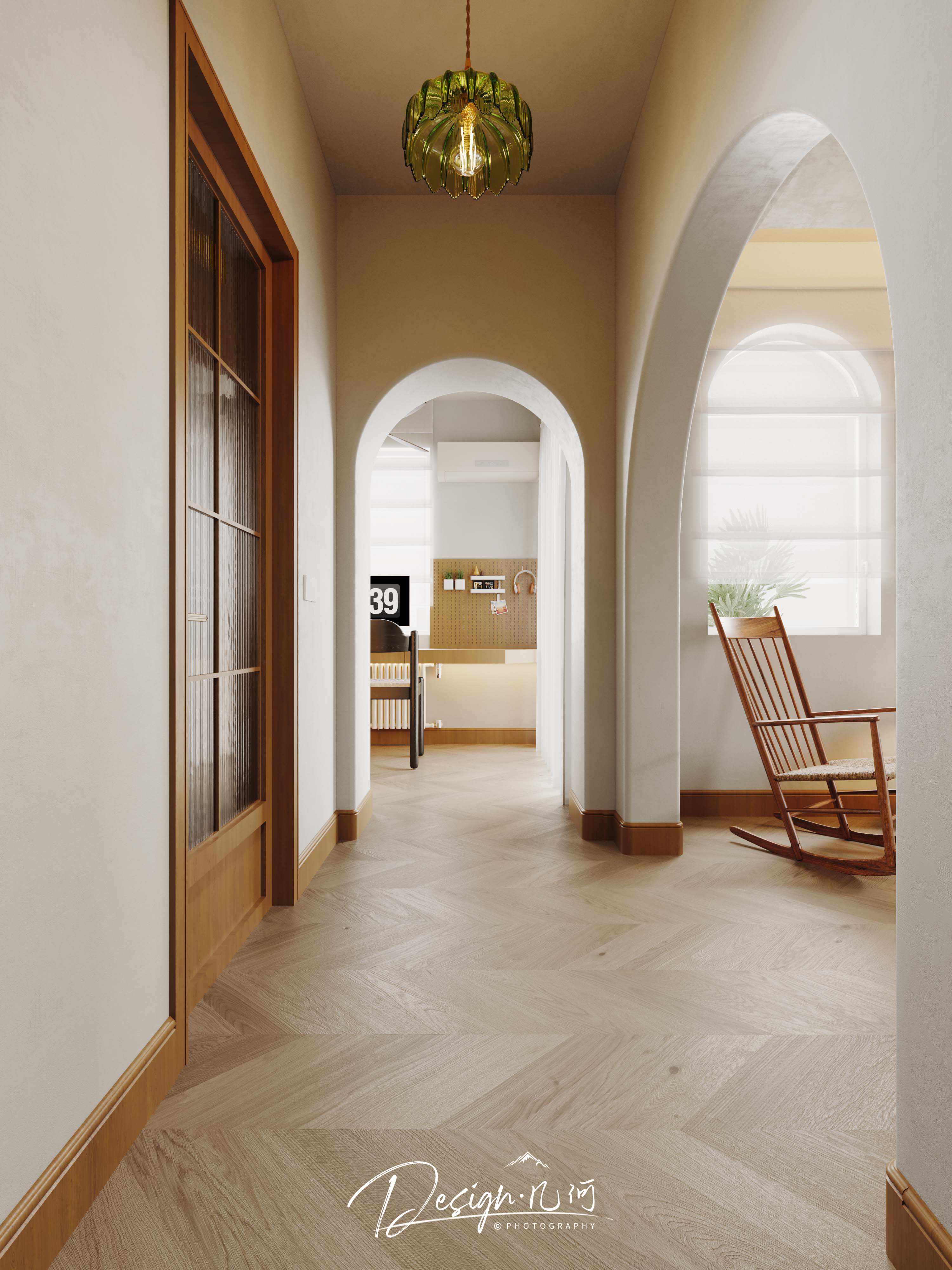 几何空间视觉表现 | 溪岸宝墅现代客餐厅-20