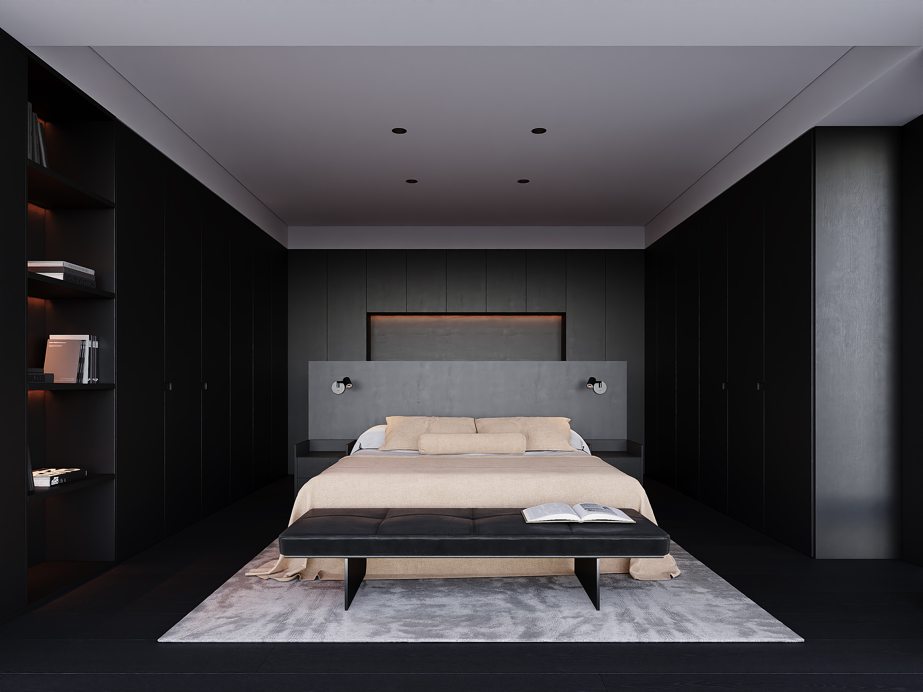 黑白灰风格、效果图表现-9