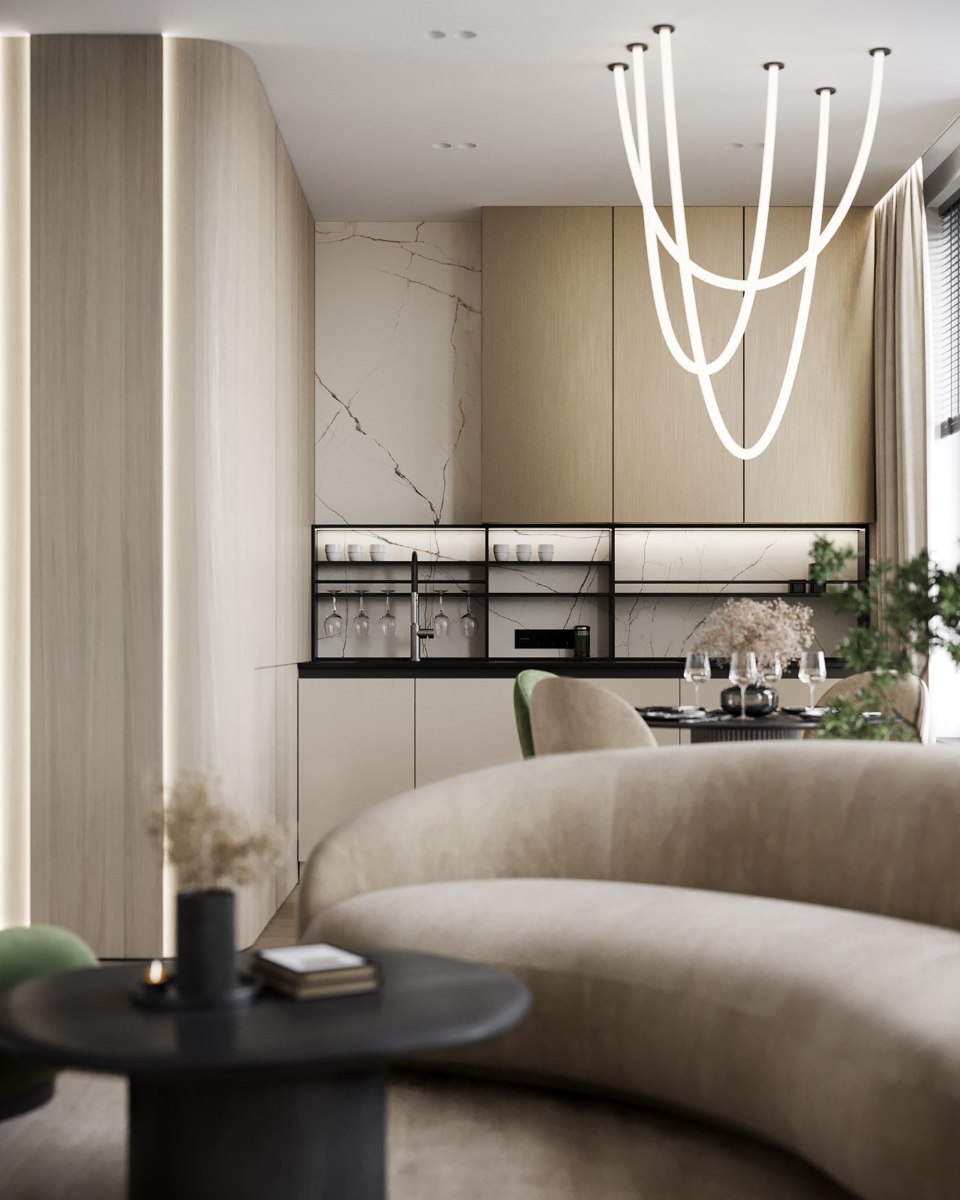 原木与绿色 打造出淡雅静气的住宅-6