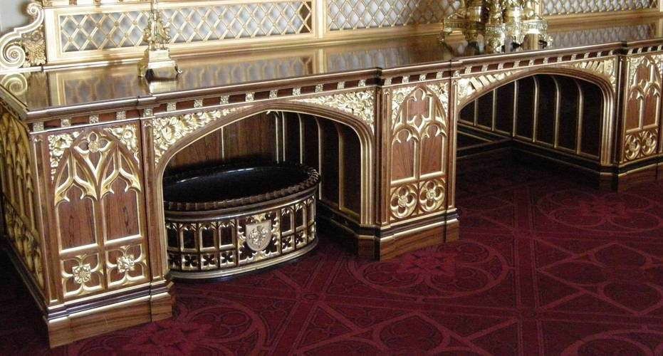 Пьюджин, английская неоготика – 40 фото интерьеров -121