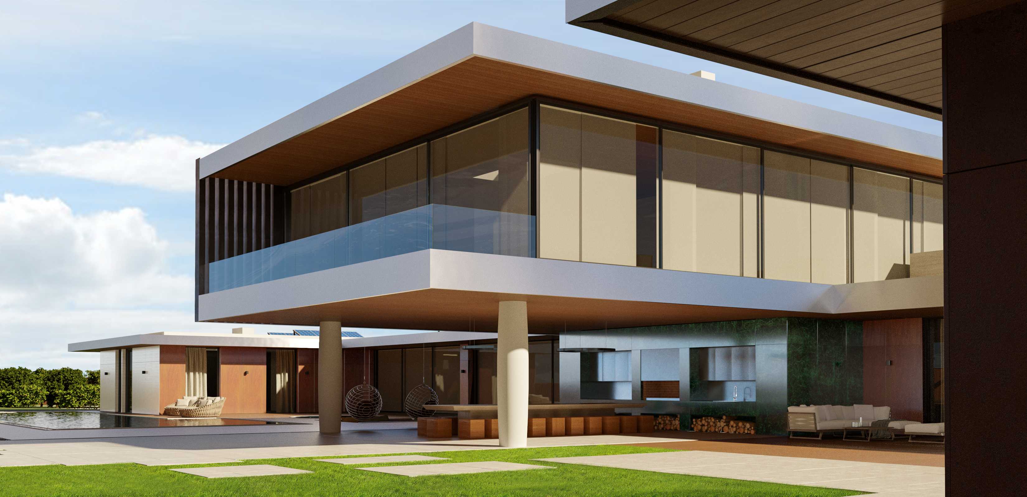 简约材质构建现代隐居空间——Dzoraghbyur 别墅-12