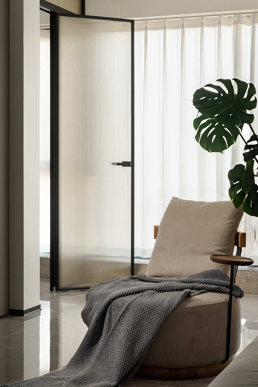 烟青色午后 · 90㎡简约温馨私宅设计丨中国镇江丨贾峰云设计研究室-0