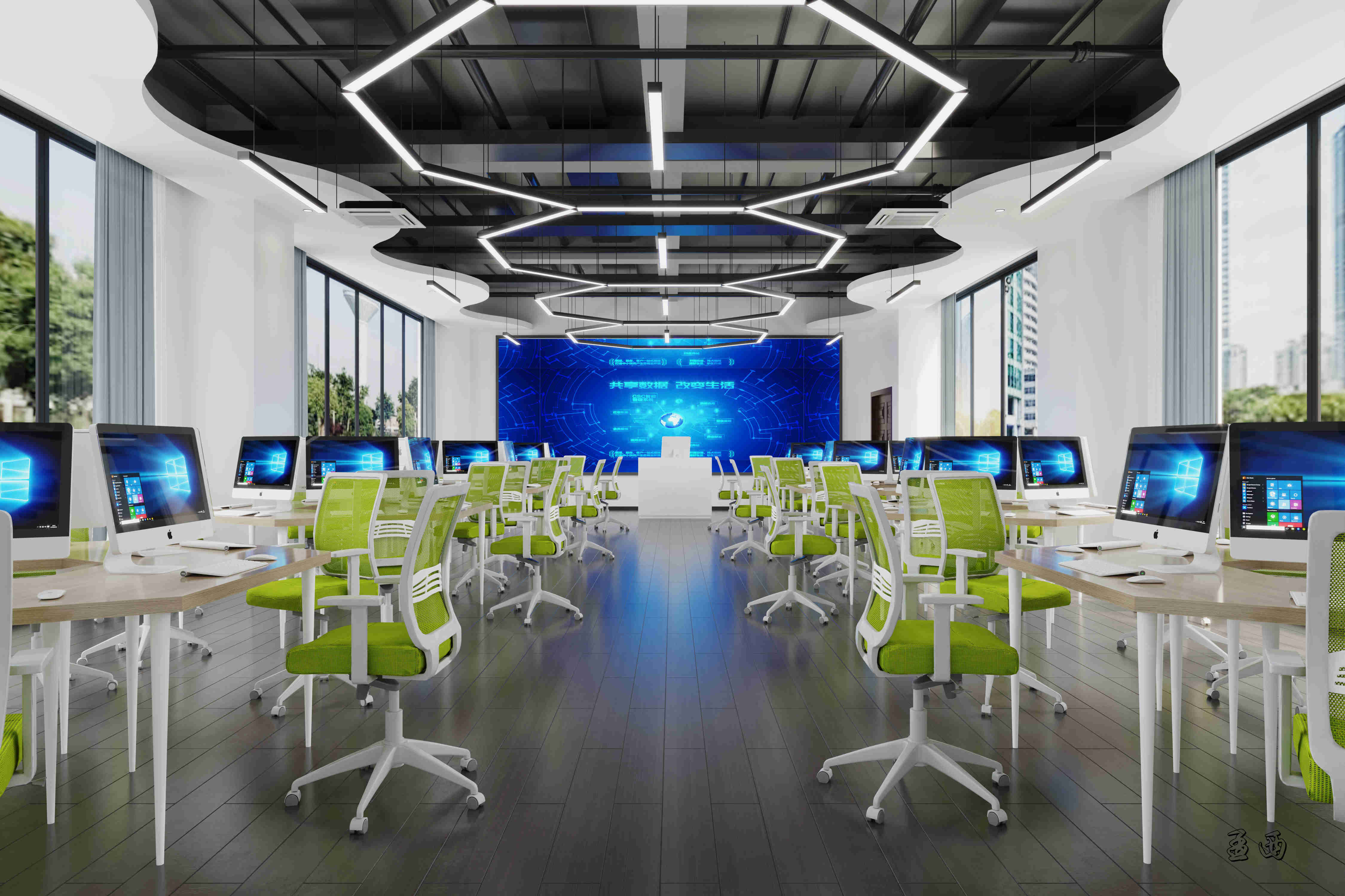 电商机房室内设计-2