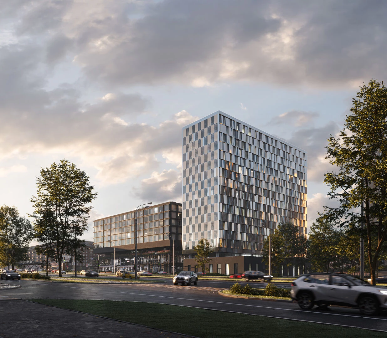 LUNAR 住宅综合体丨俄罗斯莫斯科丨Gillespies-15