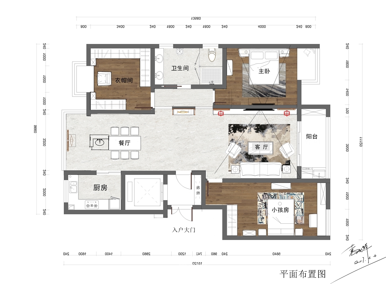 南昌湾里 130M2 新中式家居设计-10