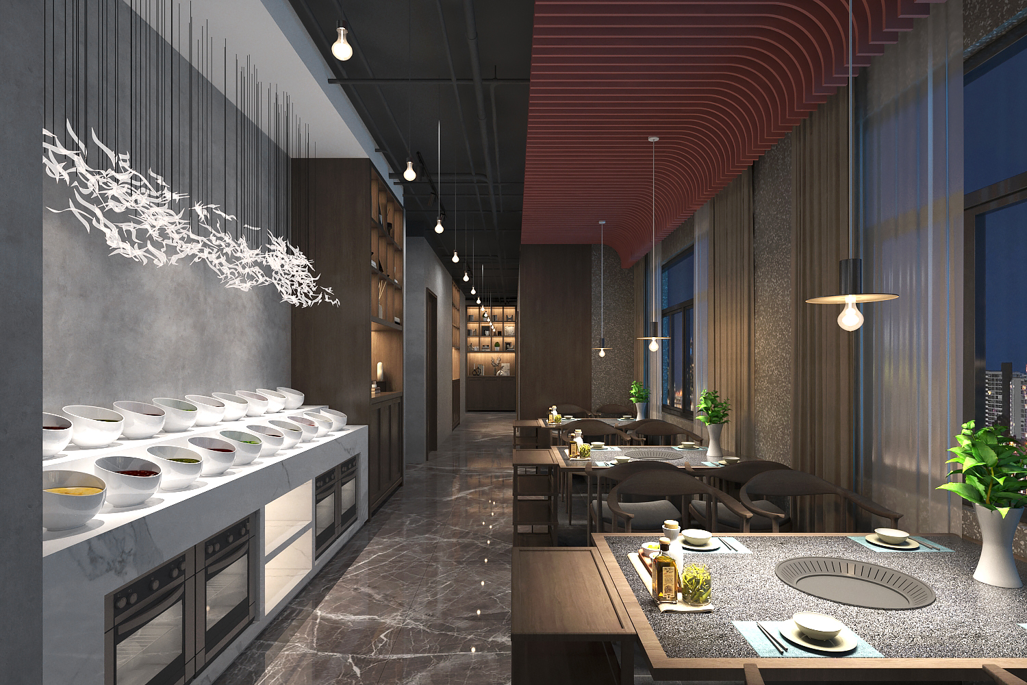 重庆高端火锅店设计丨中国林芝丨术御餐饮空间设计-12
