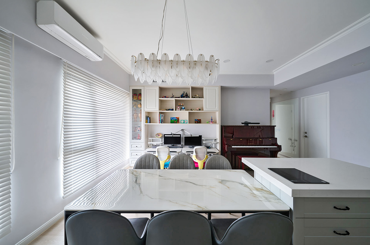 家装设计案例鉴赏——淡系紫现代乡村风家邸 -11