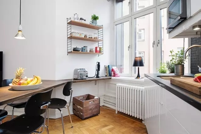 同样是奇葩户型，这个40㎡的北欧公寓看起来有60㎡！-5