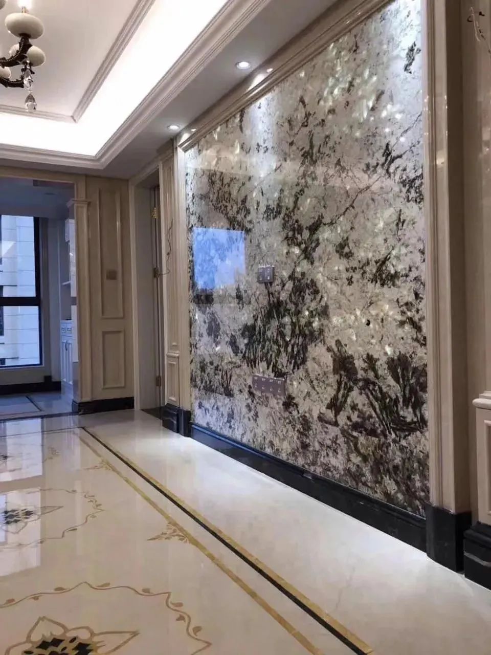 别墅大理石装饰实拍案例丨中国随州丨叶胤祥设计事务所-25
