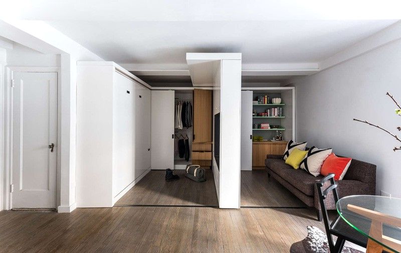 37 Square Meters Apartment With Moving Wall Design - Small House Decor-15