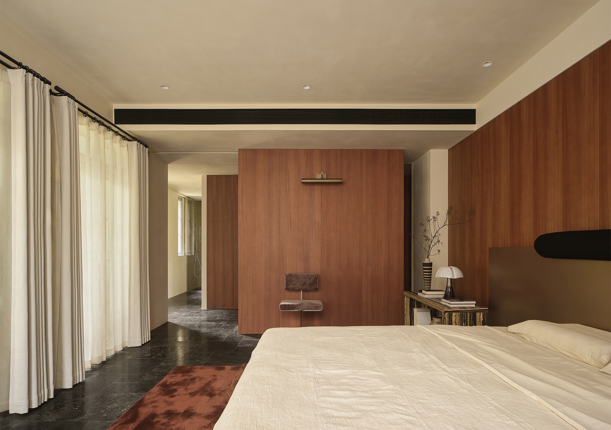 杭州翡翠城大平层“老钱风”设计丨中国杭州丨有斯设计-23