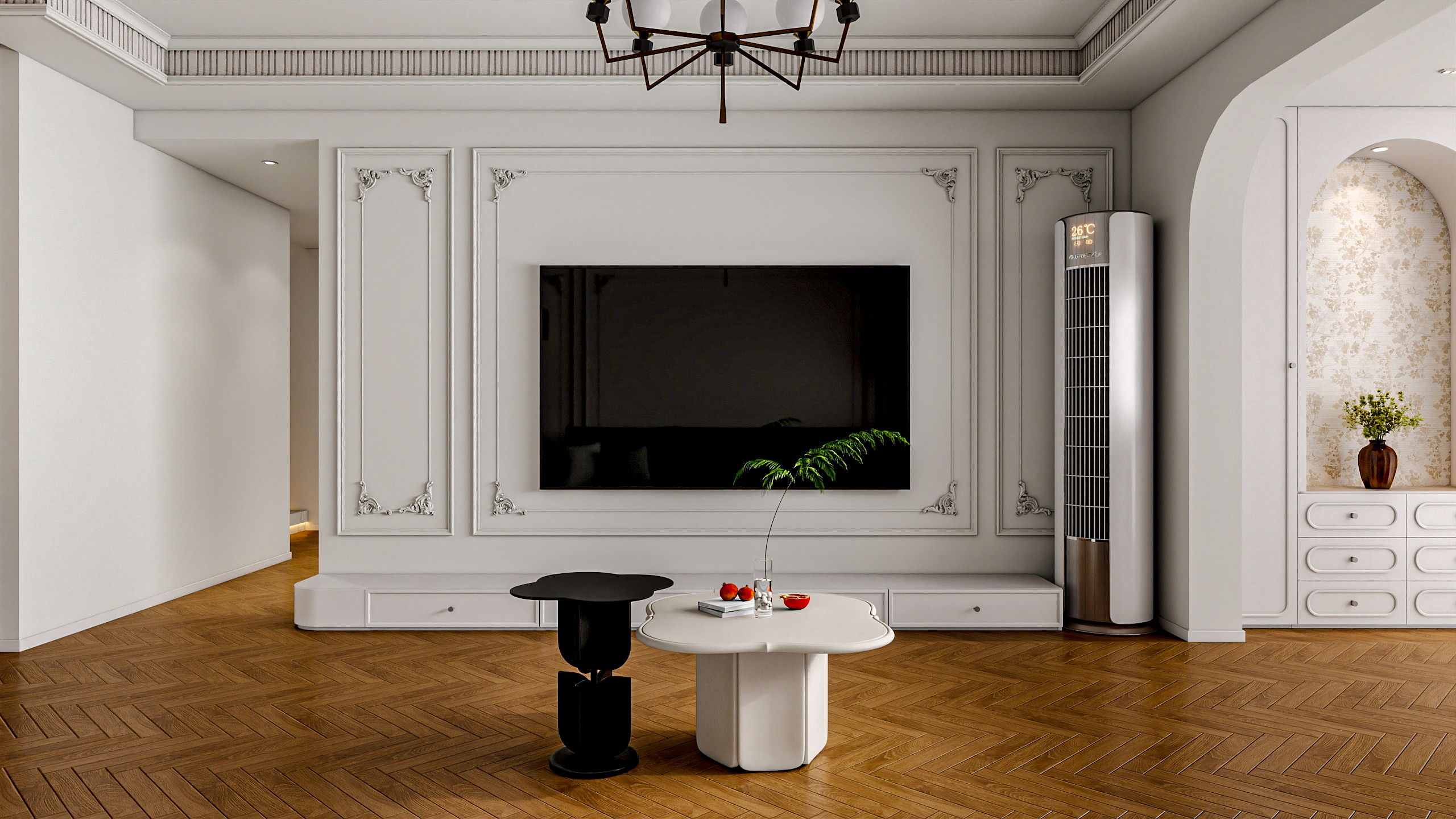 四川成都人居都市阳光（245平方简约法式顶跃六居室）-1