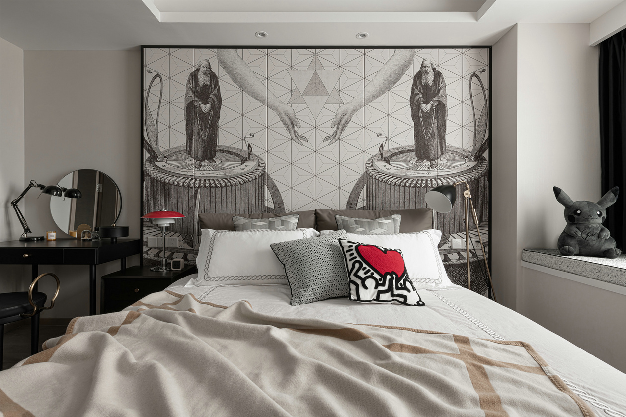 成都男孩的现代艺术独居空间丨中国成都丨SENSE+尚舍全案设计-39