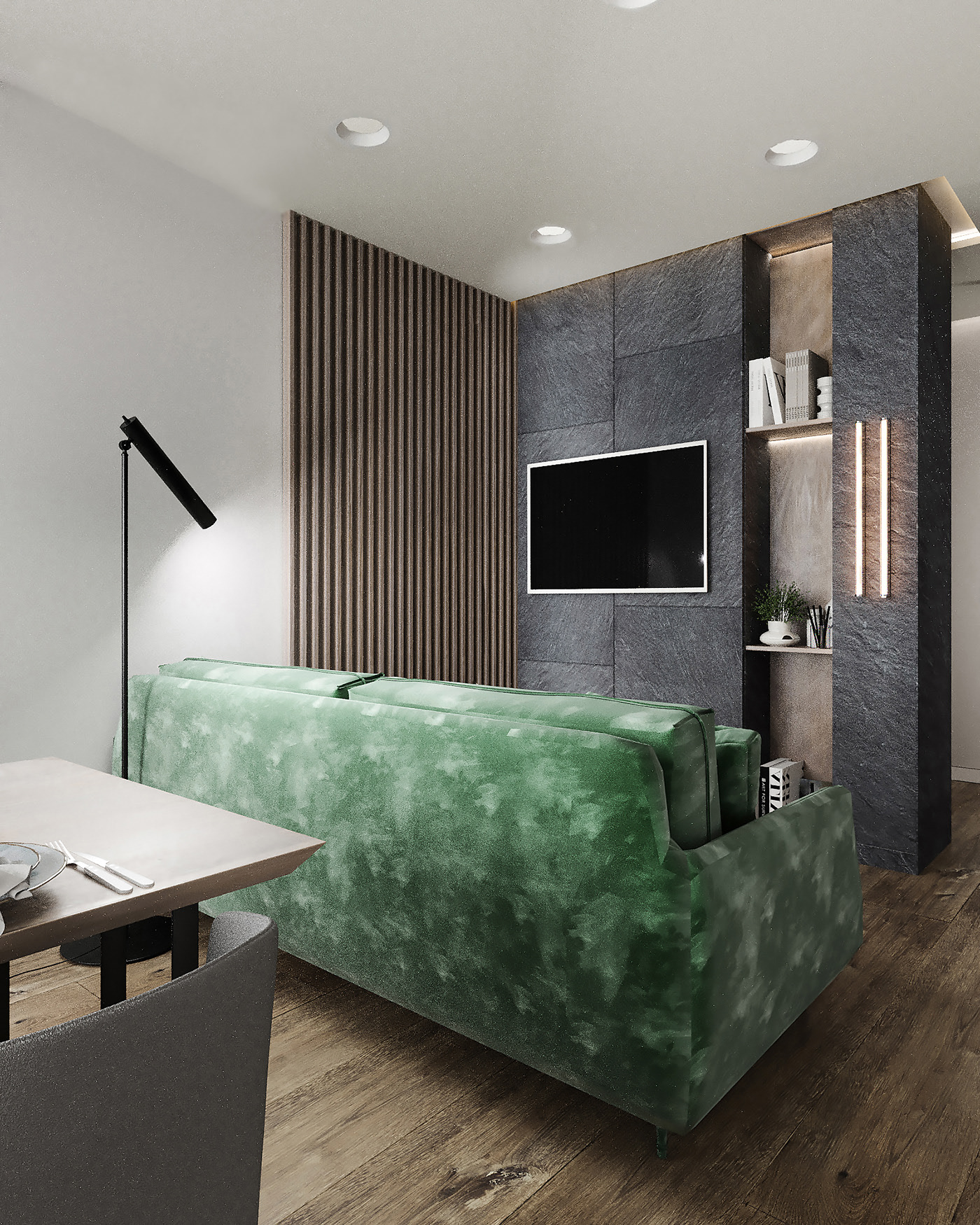 现代极简风公寓设计-4