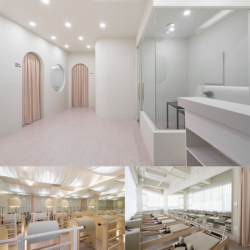 粉色点缀的 41 平米私人健身会所-1