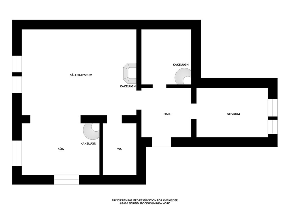 斯德哥尔摩 19 世纪哥特风格公寓，惊艳的彩绘天花板-22