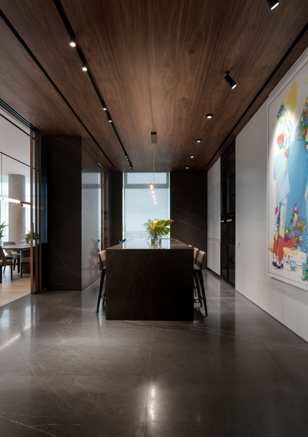 现代家庭公寓的多彩室内设计风格 Deep Chord interior / YODEZEEN Architects-4