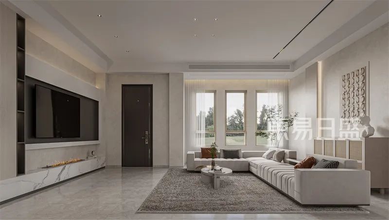 353㎡现代简约装修，高端风雅的质感大宅！-13