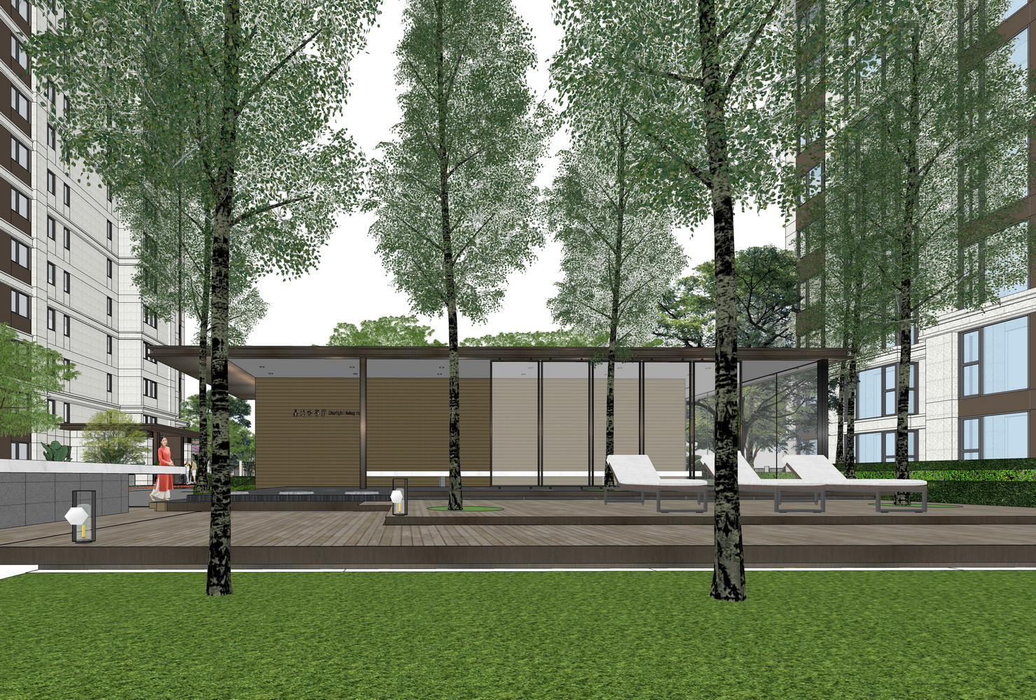 万科城星光会客厅SU模型-4