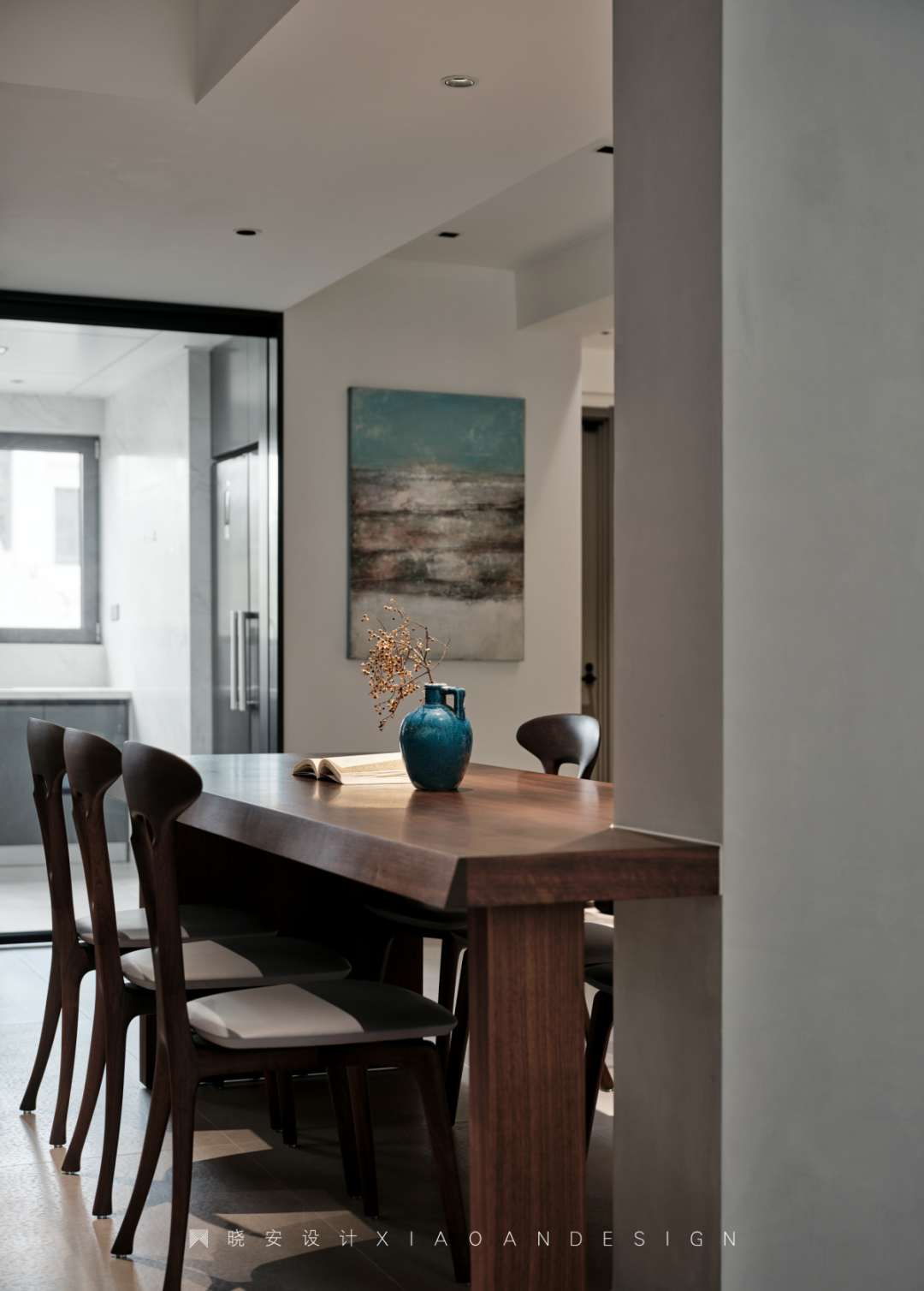 蓝色狂想曲 · 温婉和谐的现代家居设计丨晓安设计-35