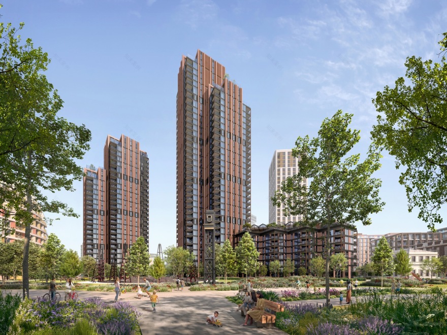 国王路公园方案丨英国伦敦丨Foster + Partners-3