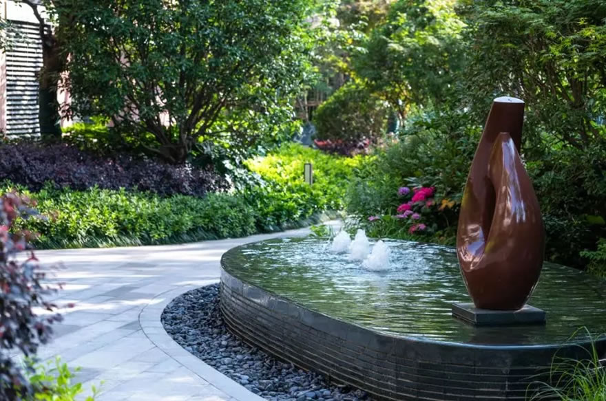 上海朗詩新西郊 | 绿意盎然的新亚洲风格景观设计-51