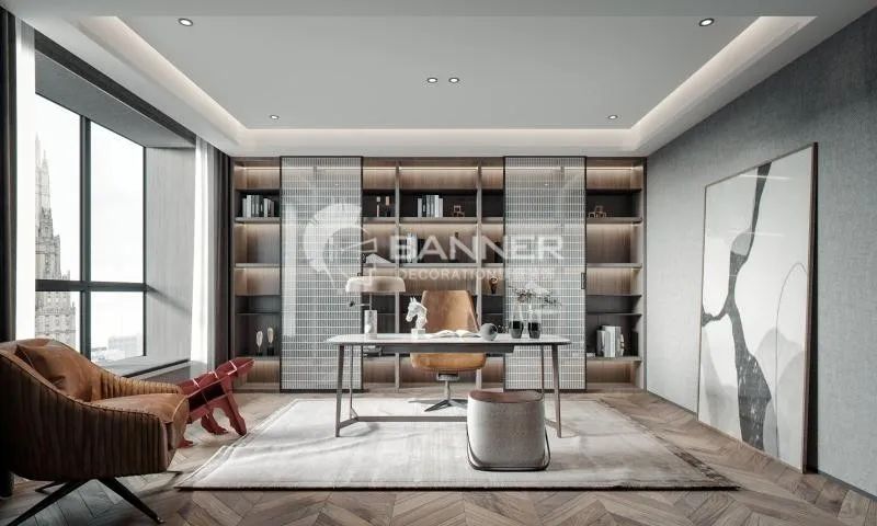 段峰打造 430㎡湖城大境 简约自然空间生活情境-37