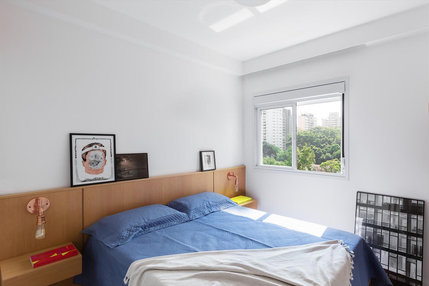 巴西 SP 公寓 | 极简线条与色彩的完美融合-12