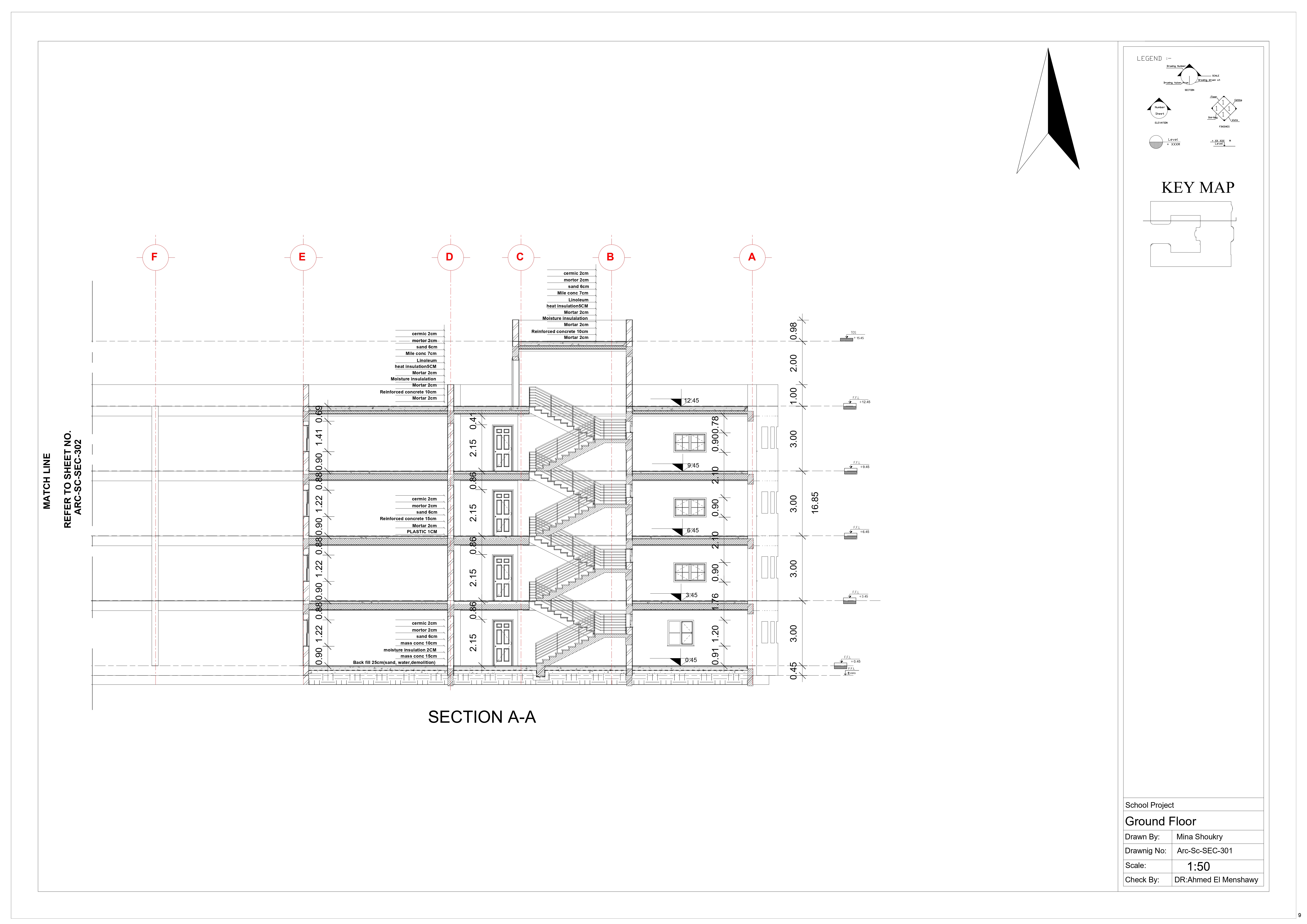 SCHOOL (WORKING DRAWING-8