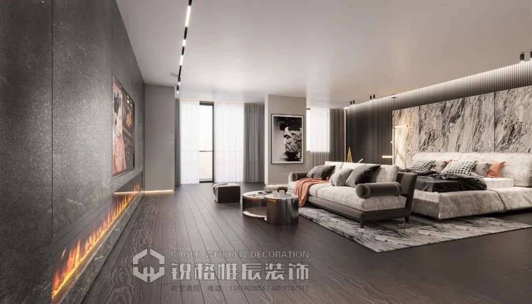 西安曲江·郑家大宅 | 现代轻奢的优雅空间-119