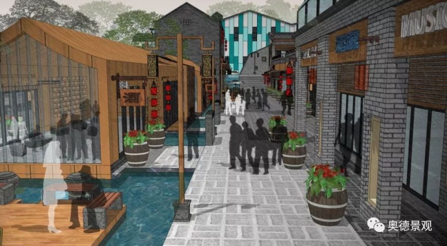 西安沣滨水镇 | 古韵新中式,生态康养的文旅小镇-44