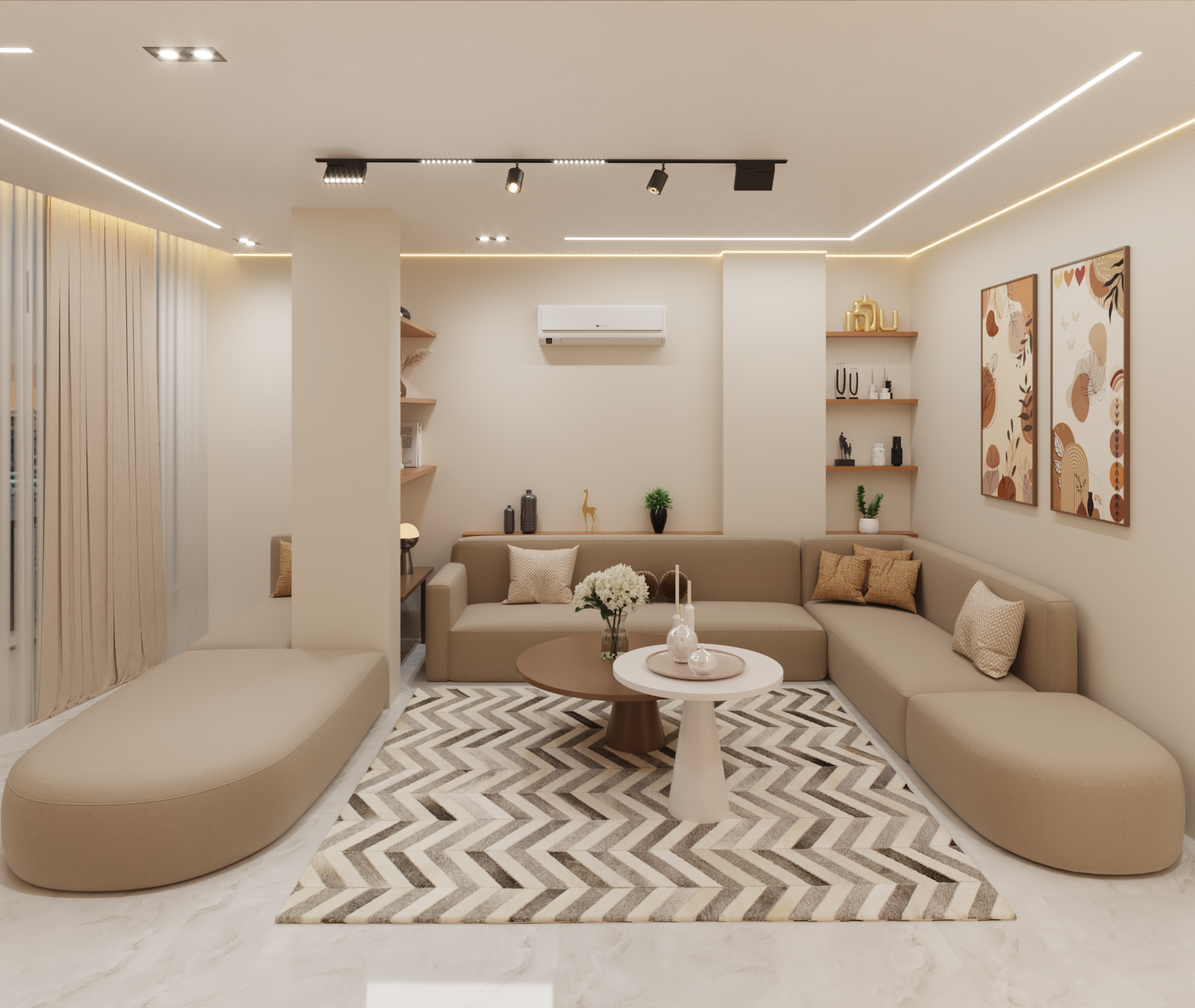 住宅公寓室内设计与装修项目丨埃及丨mohamed mohsen-10