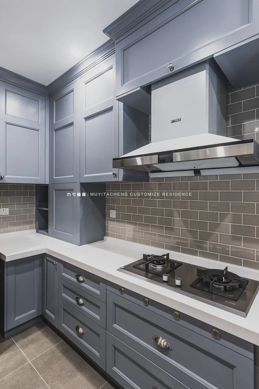 深色系橱柜打造现代厨房空间丨中国重庆丨木艺踏程-51