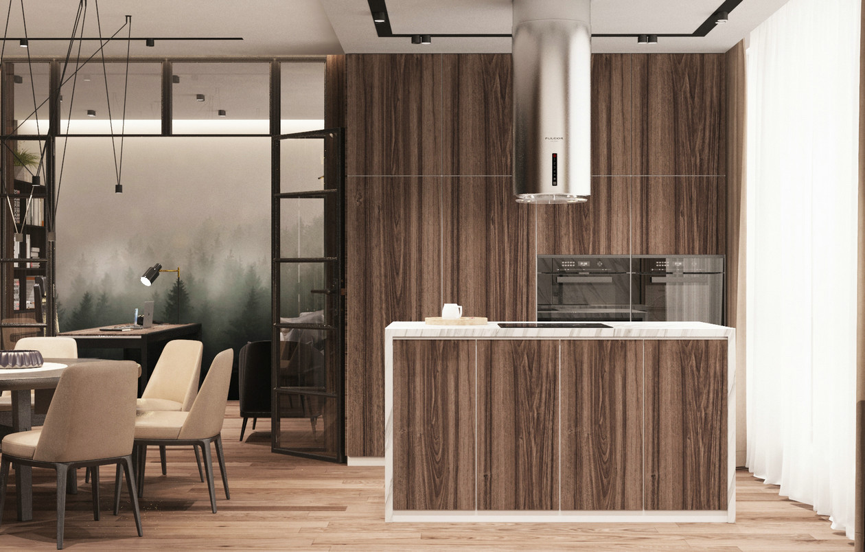 乌克兰 88㎡奥博隆公寓，现代简约设计-14