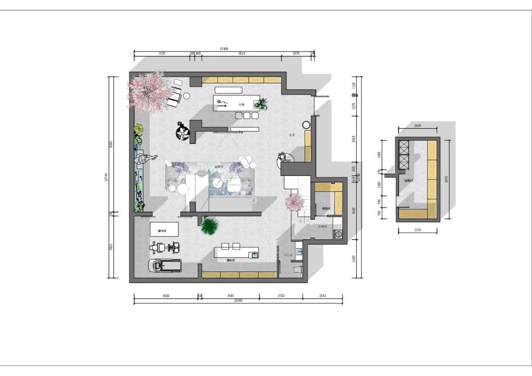 未央金茂府现代下叠别墅设计丨中国西安丨青马别墅设计-62