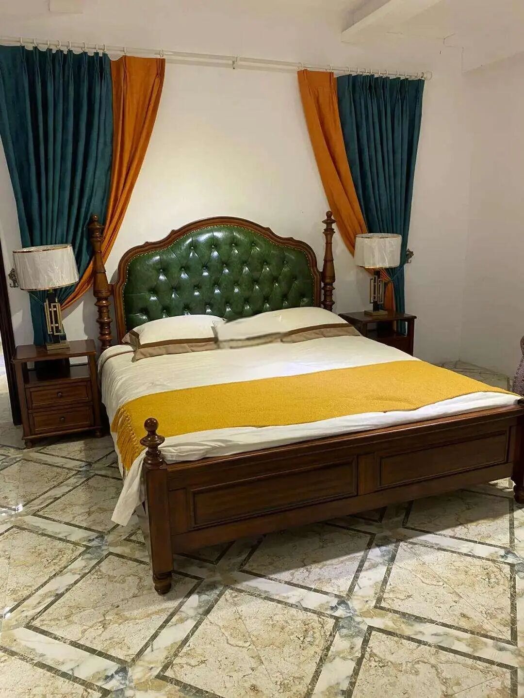 开放隔断时尚加电视墙，110㎡现代美式家这样装更实用！-22