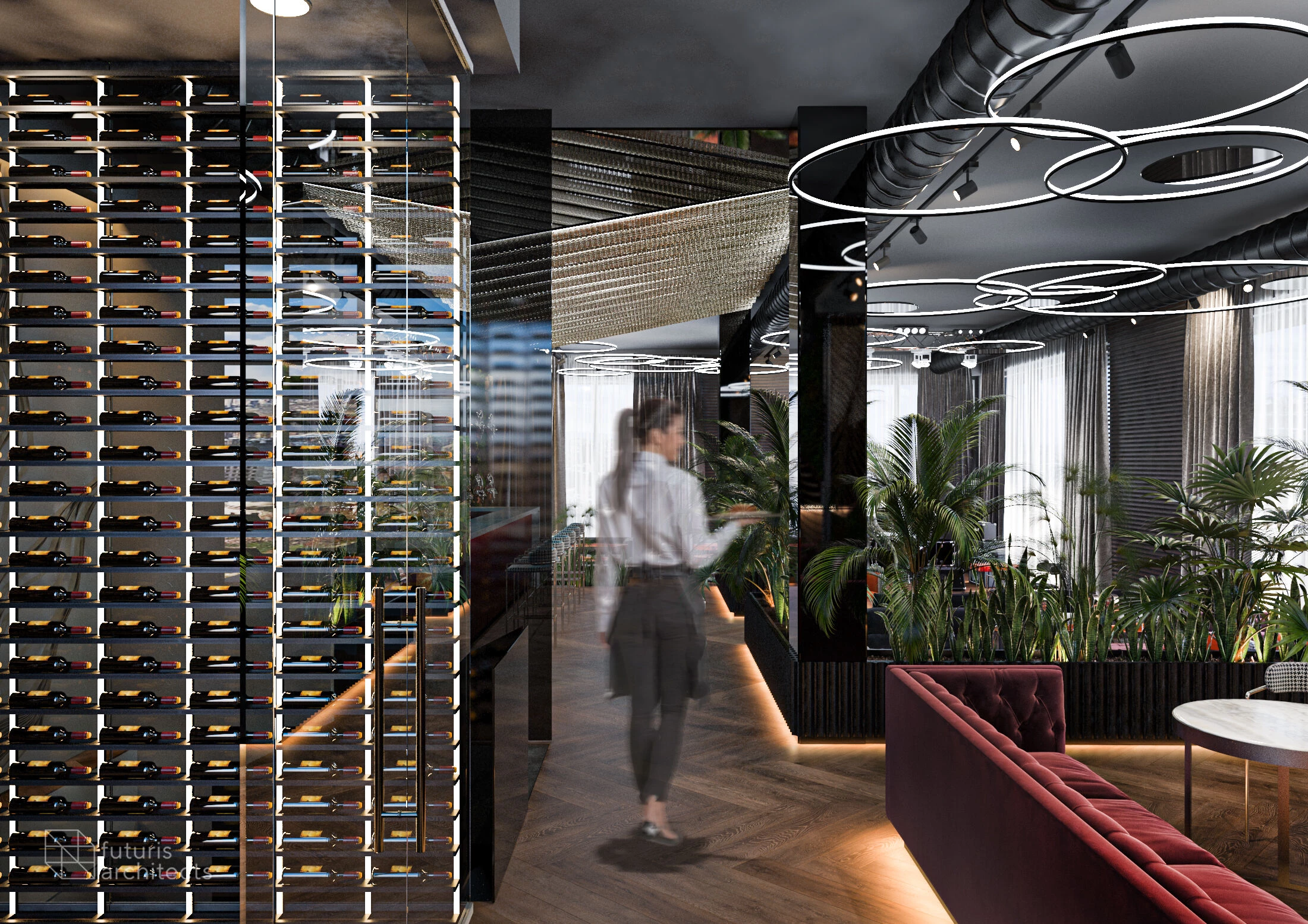 未来主义餐厅设计,打造高品质用餐环境-14