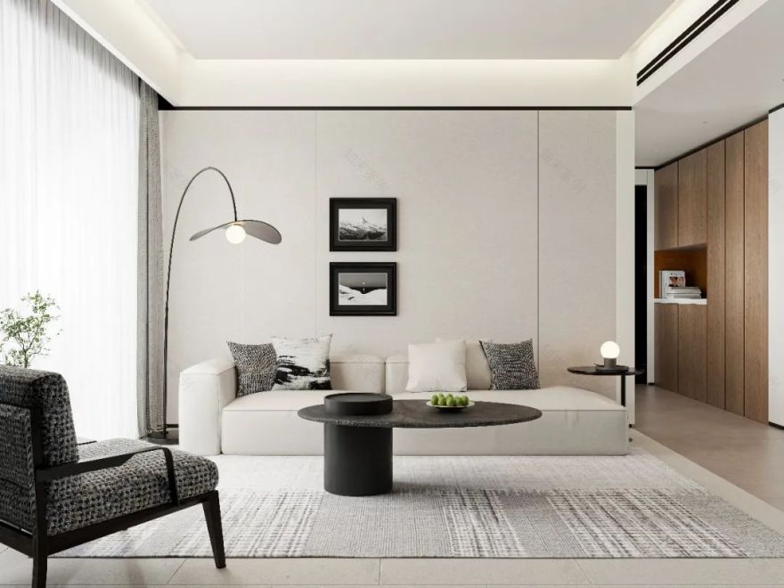 深圳盛合天宸 100㎡极简精装改造丨中国深圳-1