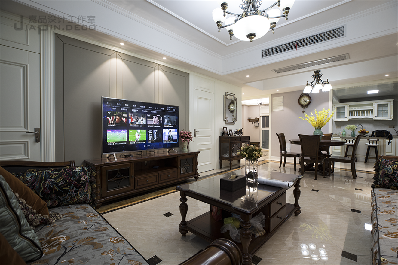 嘉品新作-花样年花郡150平美式风-13