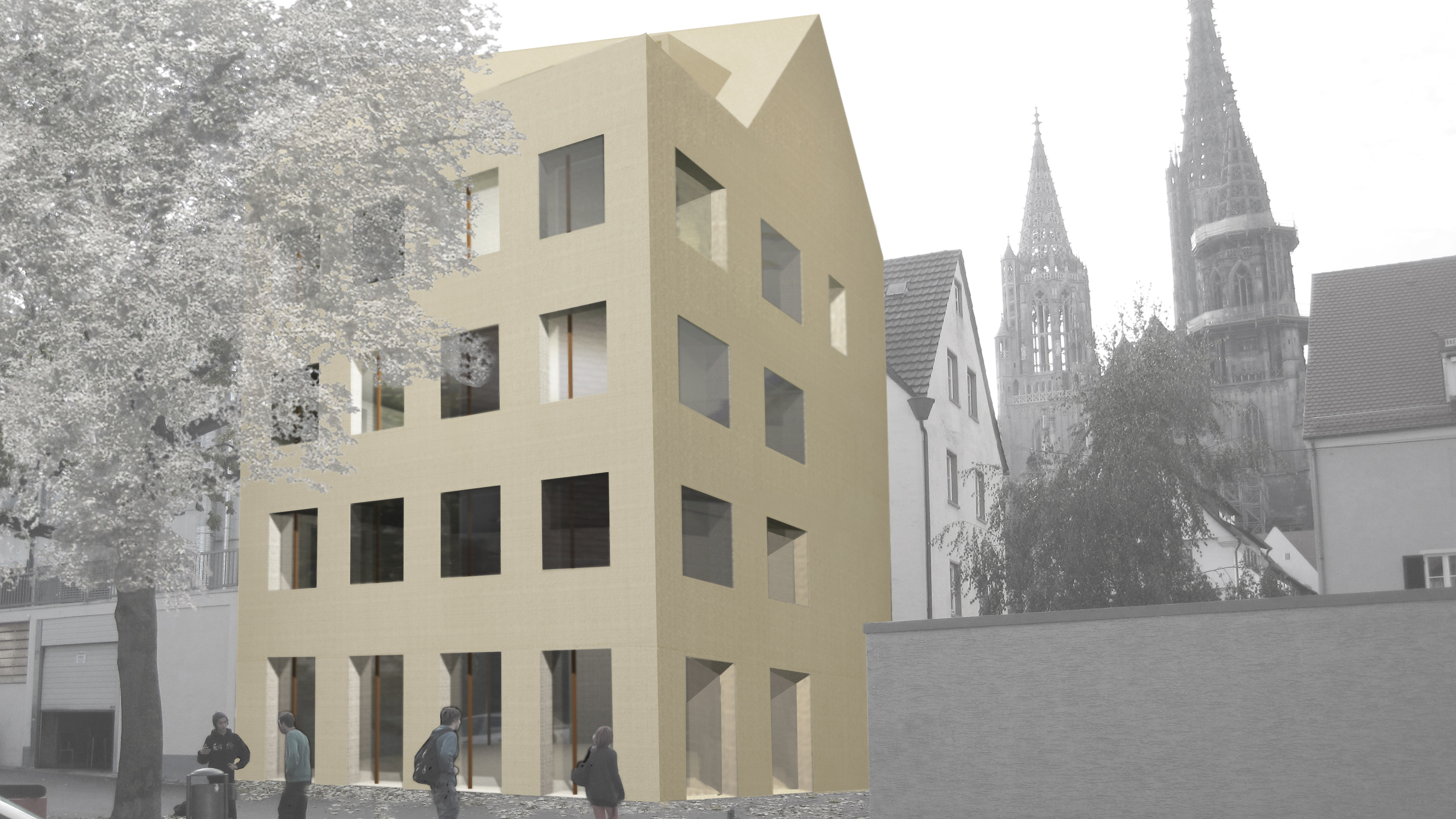 竞赛乌尔姆卡尔彭加瑟街住宅与商业建筑丨德国丨hochstrasser.architekten-17