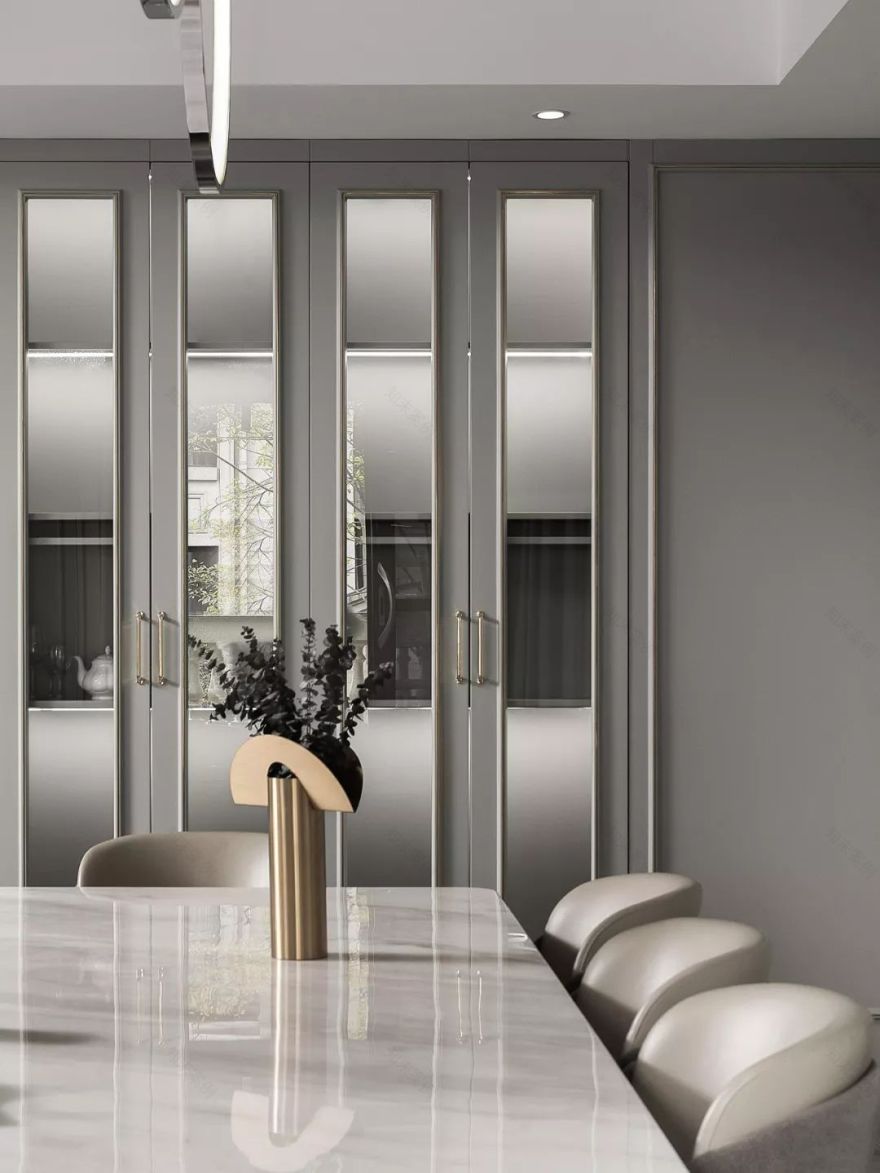 法式轻奢叠拼别墅,中性色的高级格调!-16