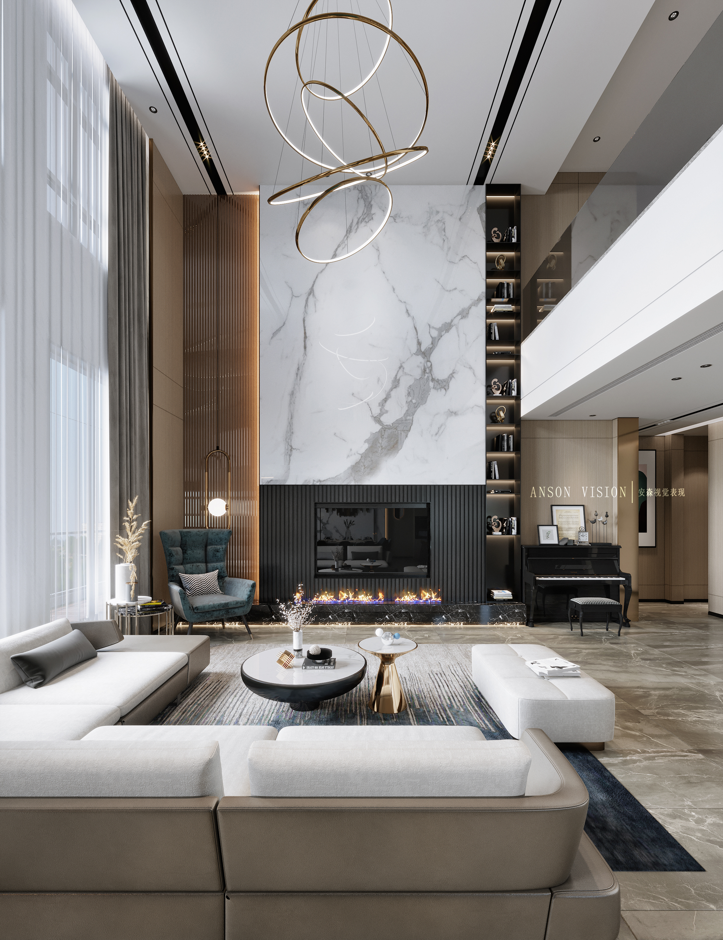 高山流水 新中式别墅-12