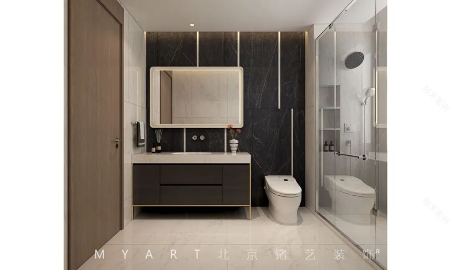 辛集·百合御景城一对一硬装实景丨北京铭艺-31