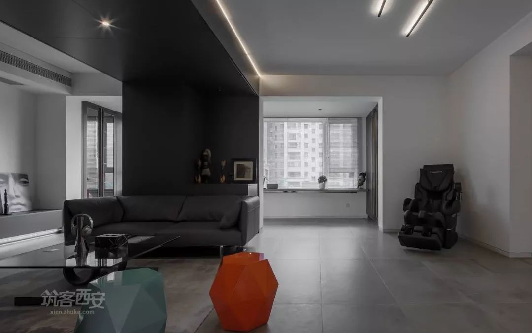 180㎡现代三室改一室,开放空间诠释自由生活-16