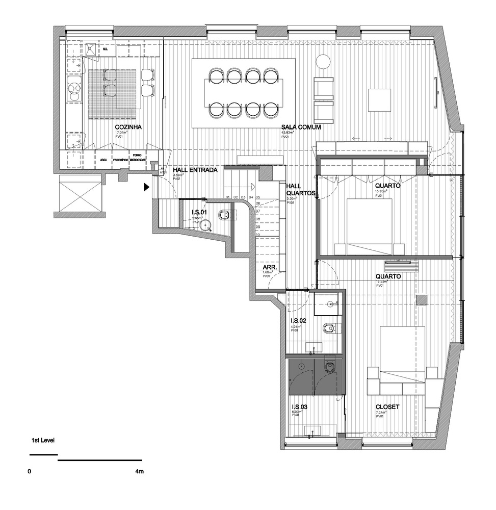 葡萄牙 Braga 中心 275 平米公寓翻新-13