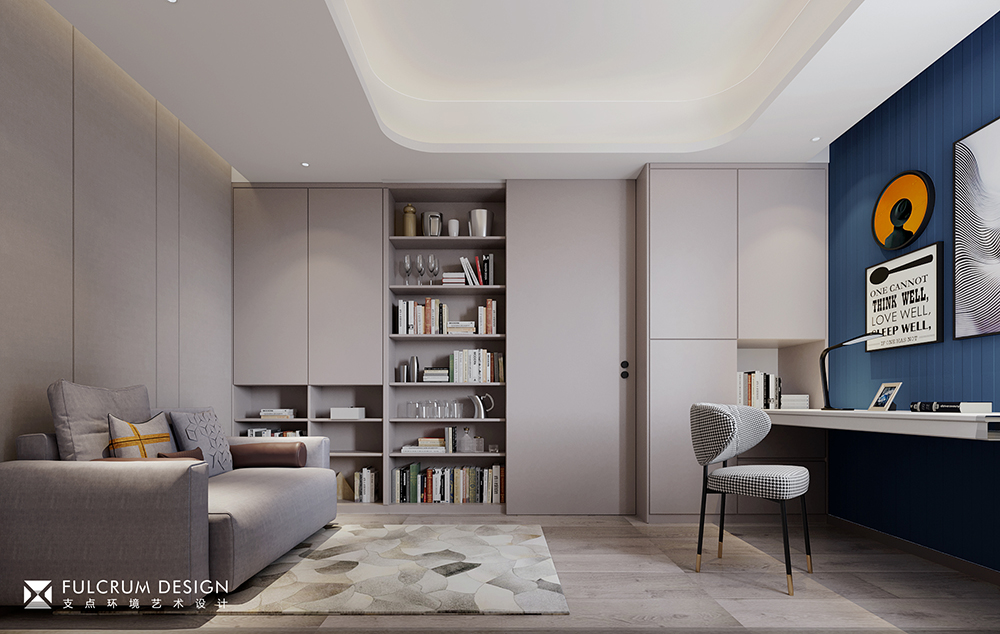 怡景花园现代风格设计案例丨支点设计-9