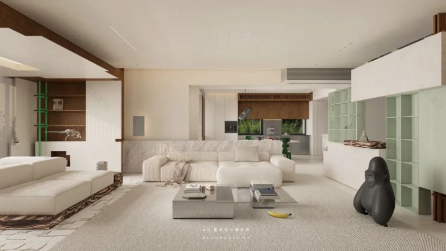 【首发】MH设计新作:自由·归属▏当代豪宅的极简艺术,让生活更有腔调-2