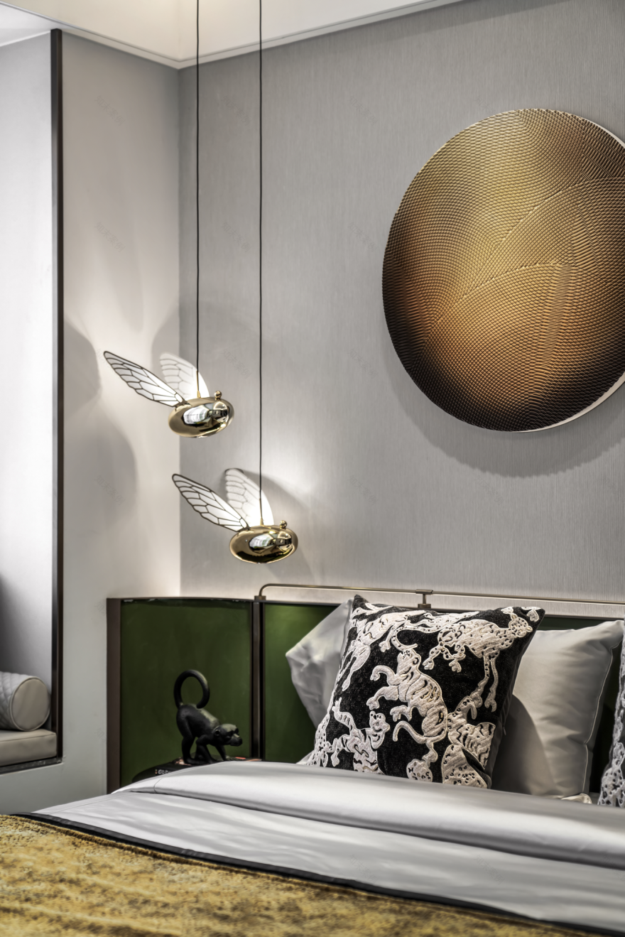 清远北部万科城 72㎡三房轻奢家丨中国清远丨深圳 GNU 金秋设计-39