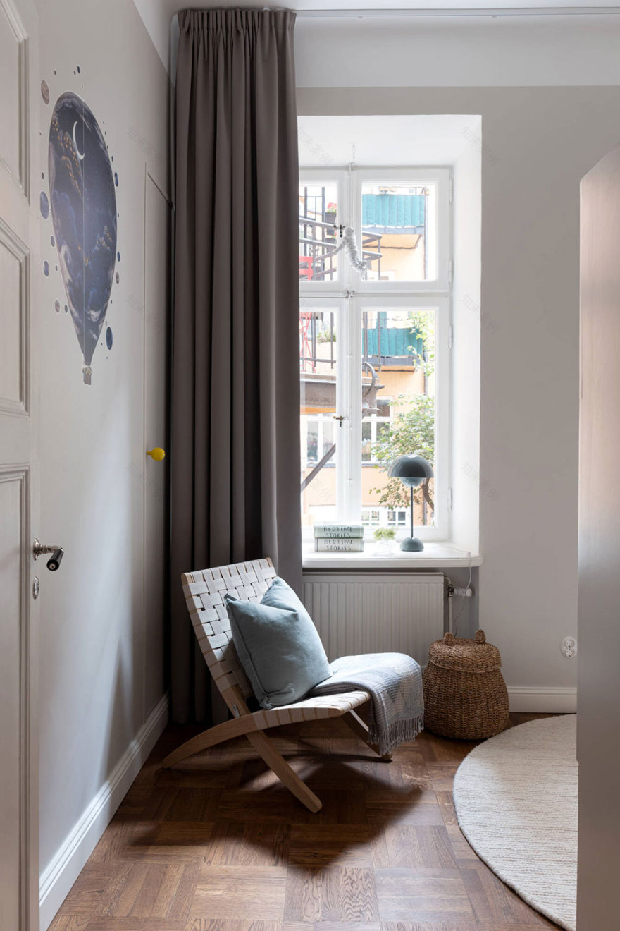 斯德哥尔摩优雅现代经典公寓设计-31